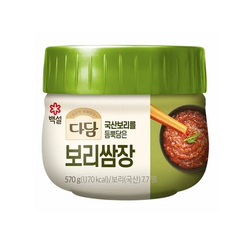 (냉장)cj제일제당(주) 다담 보리쌈장, 570g, 1개