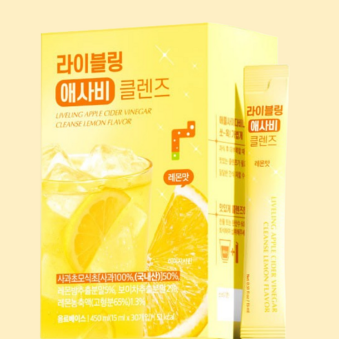 라이블링 애사비 클렌즈 레몬맛 30개입