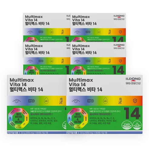 3차 리오더 일동생활건강 멀티맥스 비타 14 종합비타민 멀티비타민 미네랄 1박스
