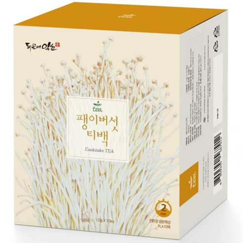 [5개 선택시 1개 더] 팽이버섯티백, 1박스, 10개입