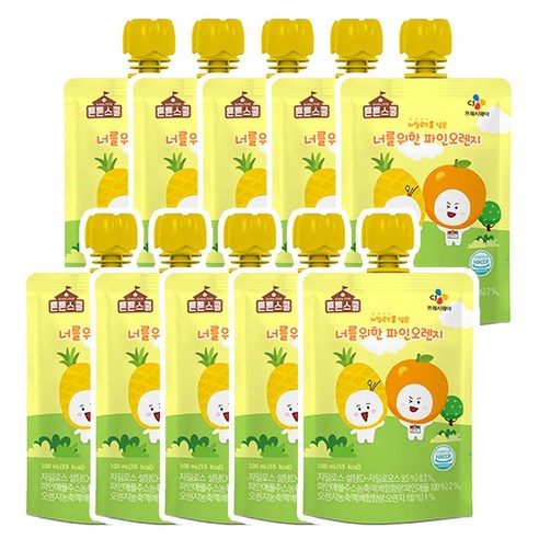 CJ 튼튼스쿨 너를위한 파인오렌지, 10개, 100ml