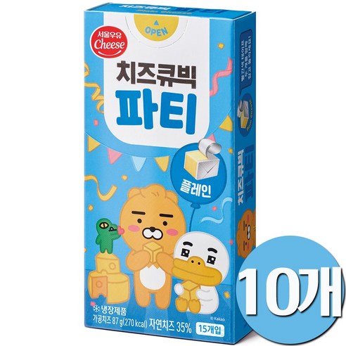 (서울우유) 치즈큐빅파티 플레인 87g