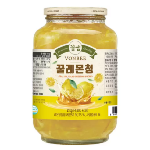 꽃샘 본비 꿀레몬청 2kg