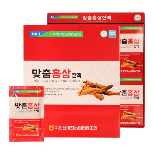 6년근 홍삼액 70ml x 30포 국내산 홍삼 피로회복 자양강장 면역력 증진