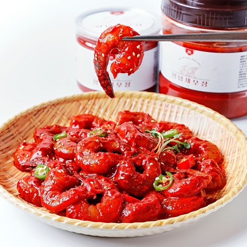 백년본가 간편 순살 깐 수제 비법 양념 새우장, 2개, 500g