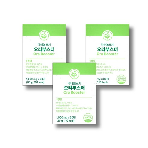 닥터놀로지 오라부스터 의사개발 구강유산균 특허 원료 4종 배합