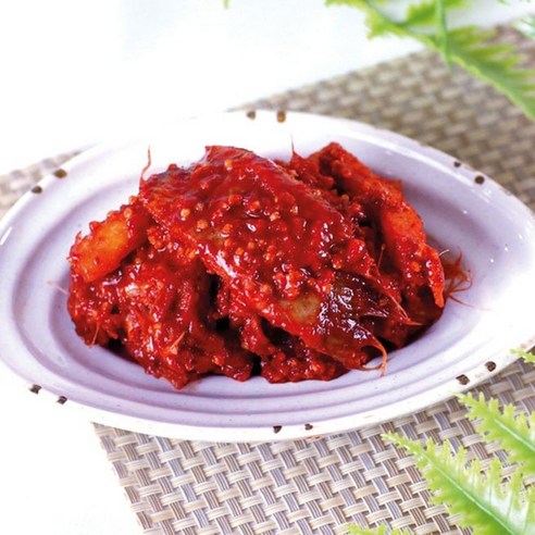 [제니네 제철과일] 산지직송 가자미식해 쫄깃한 식감 밥도둑 밑반찬, 1kg, 1개