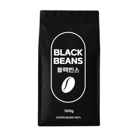 블랙빈스 파푸아뉴기니아 PSCA 원두커피, 2개, 500g, 홀빈(분쇄안함)