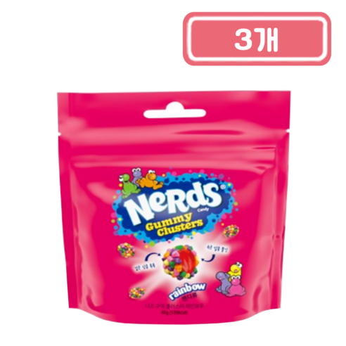 너즈 구미 클러스터 레인보우, 45g, 3개
