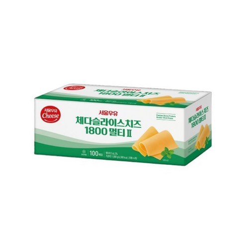 e치즈몰 서울우유 체다슬라이스 멀티2 치즈 1800g 100매 3종