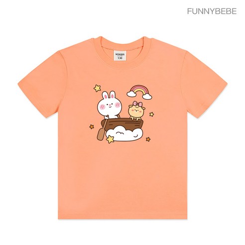 퍼니베베 토끼여행 반팔티셔츠 유아동 키즈 데일리 A126