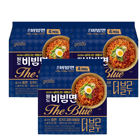 팔도 비빔면 더블루 135g