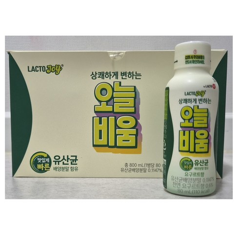 락토조이 오늘비움 유산균음료
