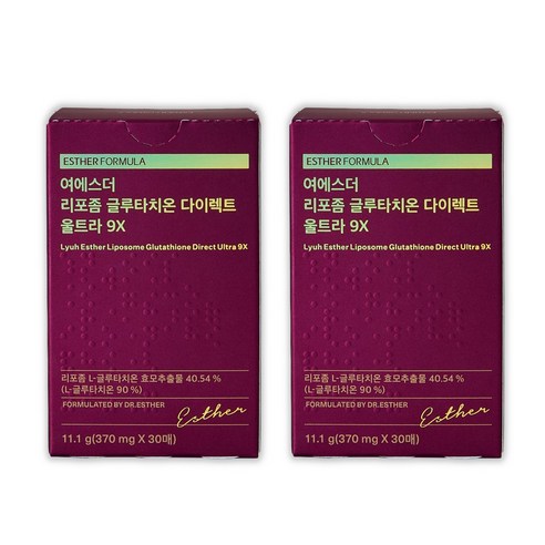 에스더포뮬러 여에스더 리포좀 글루타치온 다이렉트 울트라 9X, 2개, 30회분