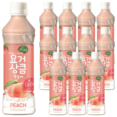 웅진 자연은 요거상큼 복숭아 340mlx12펫