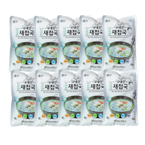 쁘띠엉클 100% 국내 자연산 하동 섬진강 재첩국 5팩/10팩/20팩 500g 선물포장 시원한맛 간편한 아침식사 해장 숙취해소 캠핑 차박 아이스박스 완벽 포장