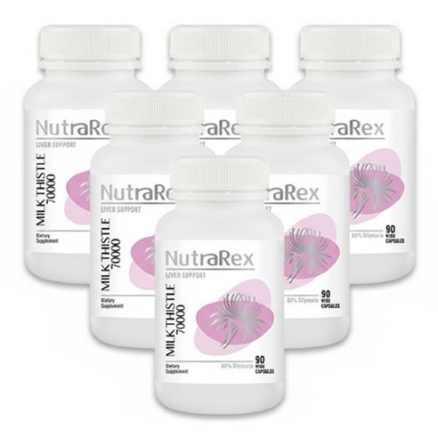 뉴질랜드 뉴트라렉스 밀크씨슬 70000mg, 6개, 90정
