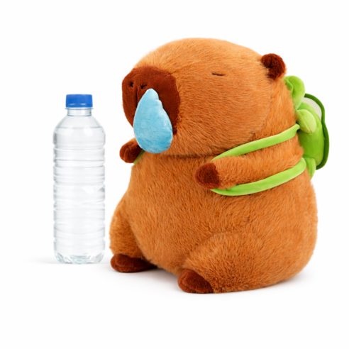 BOLEBIO 볼레비오 콧물 카피바라 인형 거북이 가방 귀여운 애착 인형, 45cm, 1개