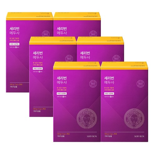세리박스 세리번 메두사 1개월 28포, 140g, 6개