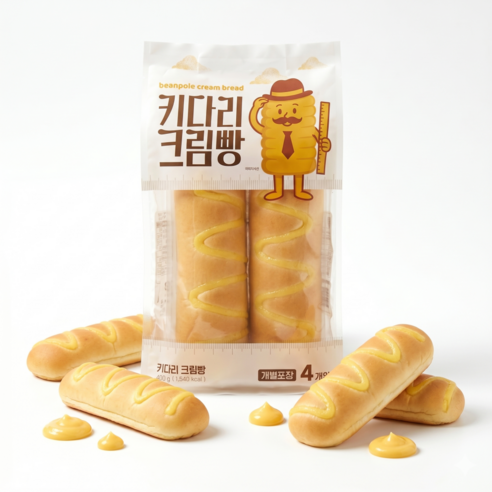 키다리 크림빵(100gx4입)