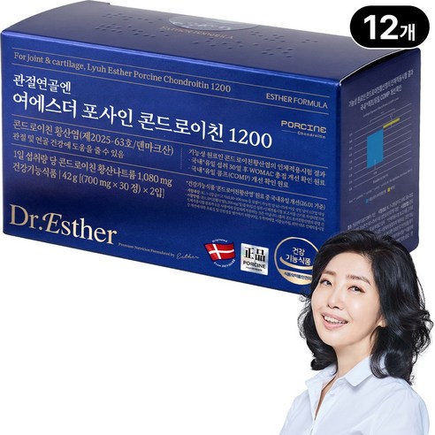 본사직영 관절연골엔 여에스더 포사인 콘드로이친 1200 30일분 l 최신 식약처 기능성 인정 l