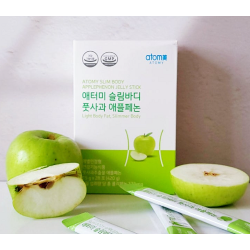 애터미 슬림바디 풋사과 애플페논 다이어트 보조제 체 지방 감소 젤리 개별 인정 건강기능식품 풋 사과 추출 뱃살 팔뚝 맛있는 에터미 애플 패논 여성 남성