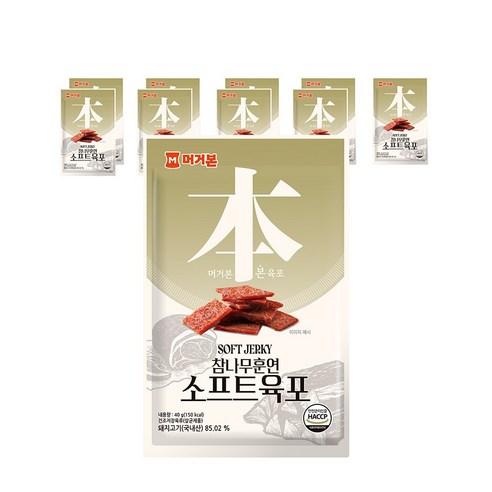 참나무훈연 소프트육포, 40g, 20개