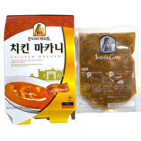 새마원 인디아게이트 치킨마크니 커리 200g 냉동 인도 마카니 카레, 1개, 200g