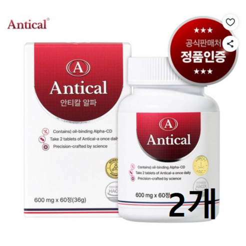안티칼 알파 여주추출분말 바나바잎추출물 60정