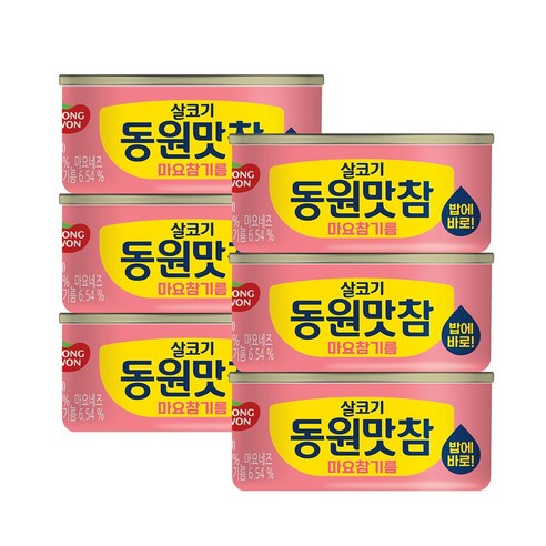 [동원] 맛참 마요참기름, 135g, 6개