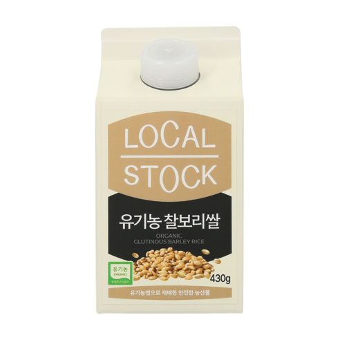 [로컬스톡] 25년 햅쌀 국내산 유기농 찰보리쌀