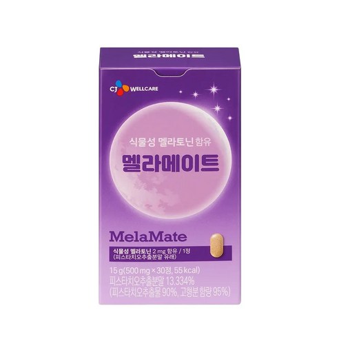 CJ웰케어 식물성 멜라토닌 함유 멜라메이트 15g