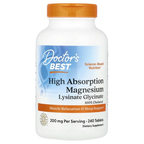 닥터스 베스트 킬레이트 고흡수성 마그네슘 미네랄100mg