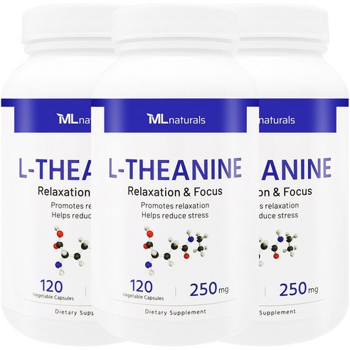 [미국번개배송] 착한명품 마이라이프 내추럴스 L-테아닌 250mg 120정 3병