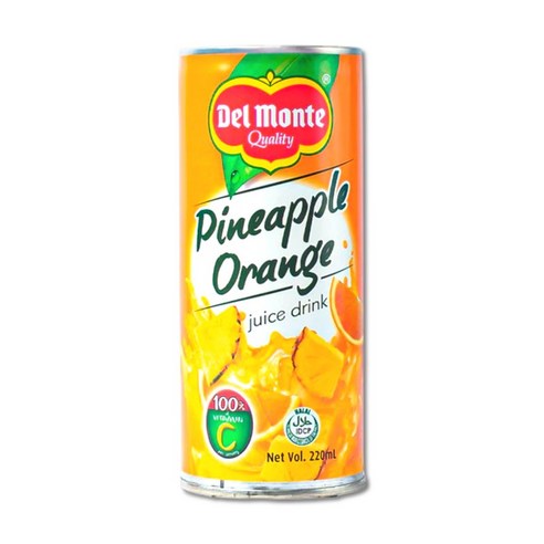 델몬트 파인애플 오렌지 주스 Delmonte Pineapple Orange Juice, 1개, 220ml