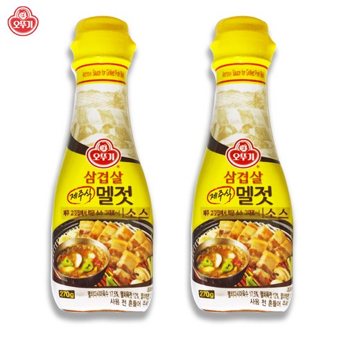 오뚜기 삼겹살 제주식 멜젓 소스