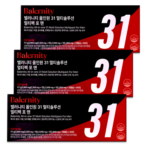 밸러니티 올인원 31 멀티솔루션 올인원 남성 멀티비타민 영양제 포 맨