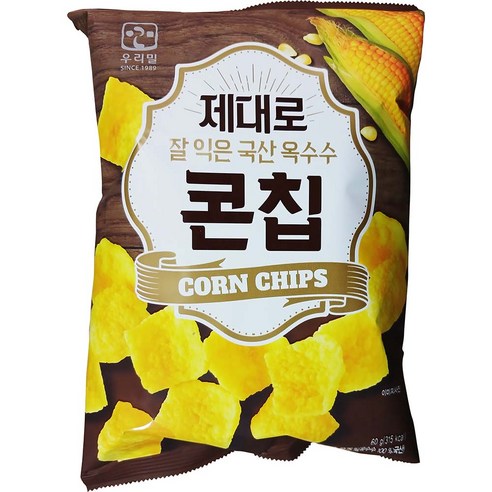 우리밀 제대로 국산 옥수수 콘칩