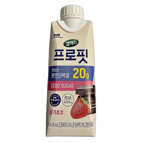 프로핏 드링크 딸기초코, 18개, 250ml