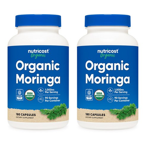 뉴트리코스트 Moringa 모링가 1000mg 180캡슐 2병