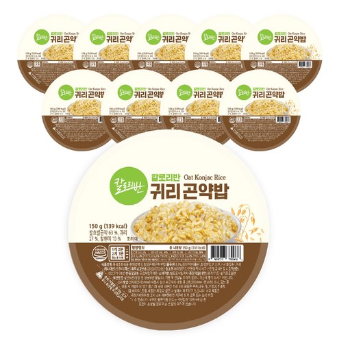 칼로리반 귀리곤약밥, 150g, 10개