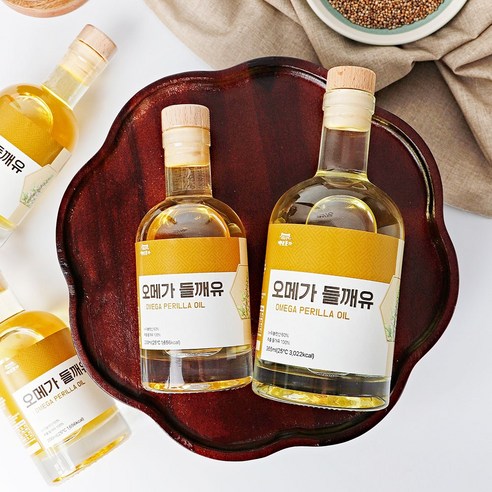 백년본가 프리미엄 오메가 저온압착 착유 들깨유, 3개, 365ml