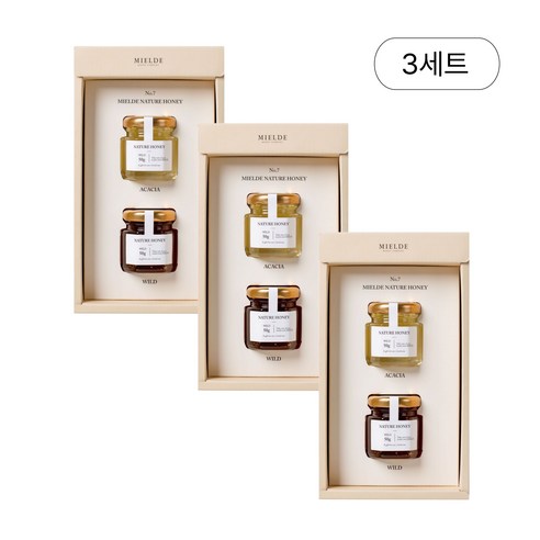 경상북도 양봉명장 자연벌꿀 답례품 no.7 선물세트 x 3세트, 3세트