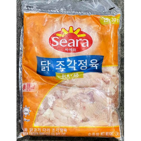 닭고기 닭정육 냉동 닭다리살 2kg X4 업소용 식자재
