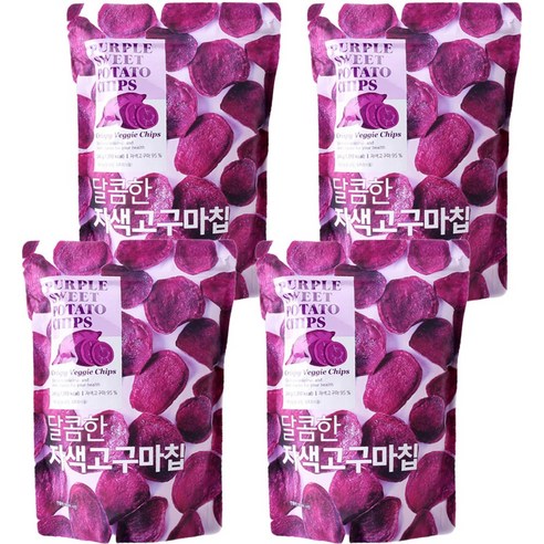 달콤한 자색고구마칩 240g, 4개