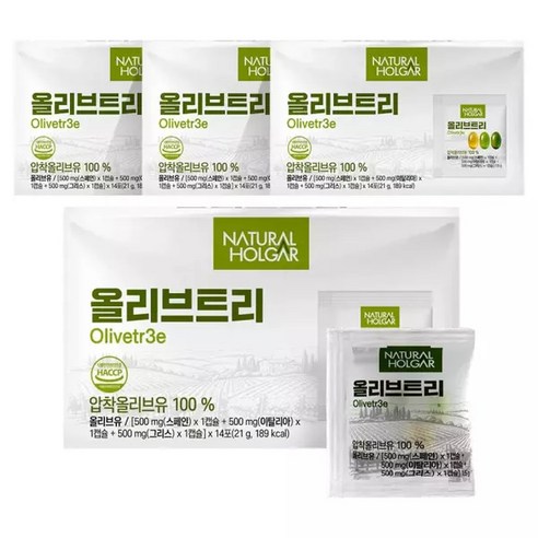 네츄럴올가 지중해 올리브3 오일 캡슐 4박스 총168정