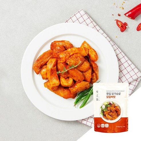 바르닭 한입 닭가슴살 닭갈비, 28개, 100g
