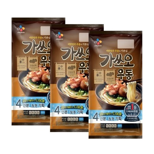 CJ제일제당 가쓰오우동 4인분 933g