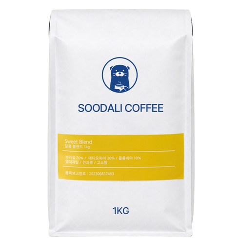 우연하게도 고소한 달콤 블렌딩 커피 원두, 1개, 1kg