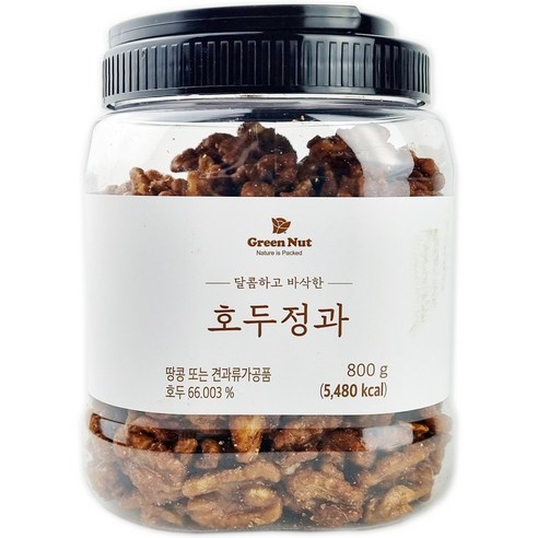 코스트코 그린너트 호두정과 800g 호두강정 달콤 바삭 간식 안주 비정제설탕, 1개, 800g